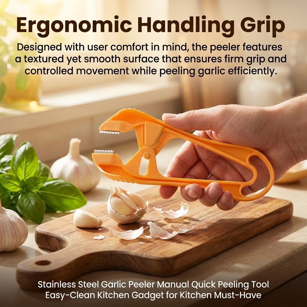 Kitchen Gadgets To Have - Stainless Steel Garlic Peeler Manual Quick