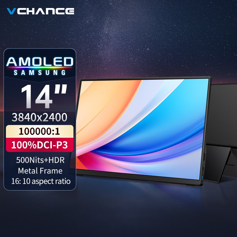 Kitchen Gadgets Videos - VCHANCE 14'' Portable Oled Monitor 3840x2400