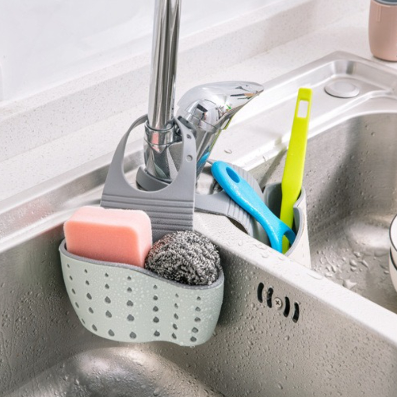 Kitchen Gadgets 2025 - Sink Hanging Basket Adjustable Sponge Holder