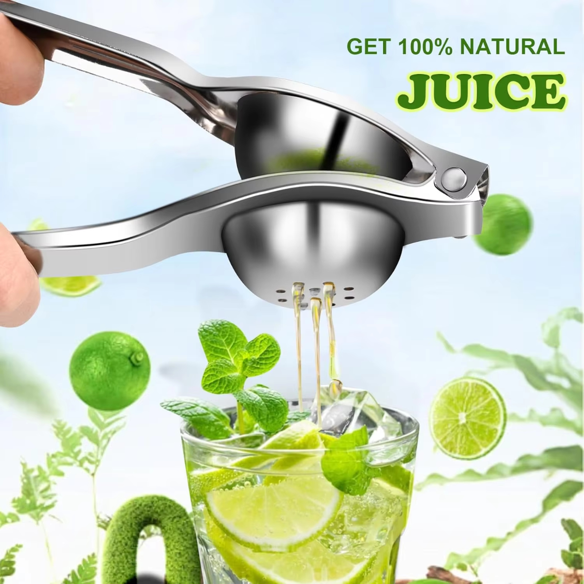 Citrus Lemon Squeezer - Stainless Steel Lemon Squeezer Manual Lemon