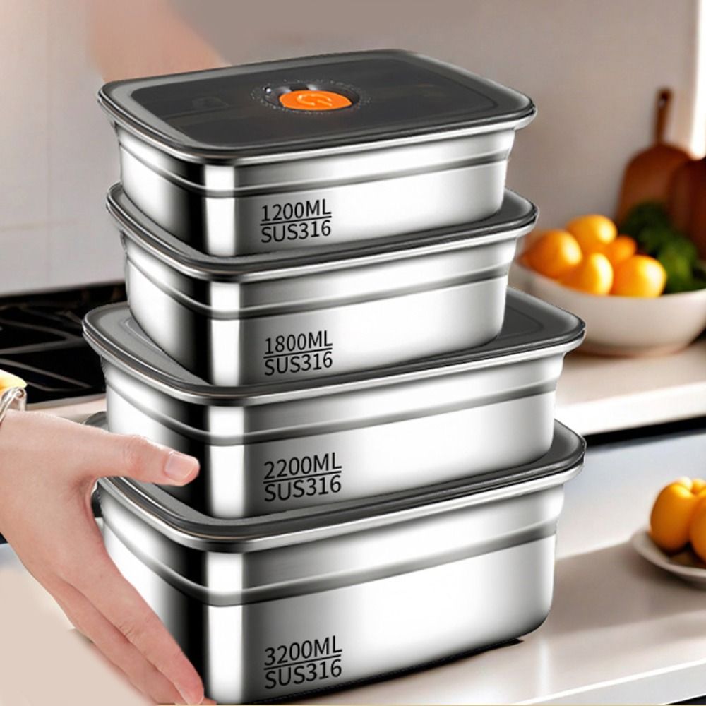 Healthy Kitchen Gadgets - Stainless Steel Lunch Box Bento Box