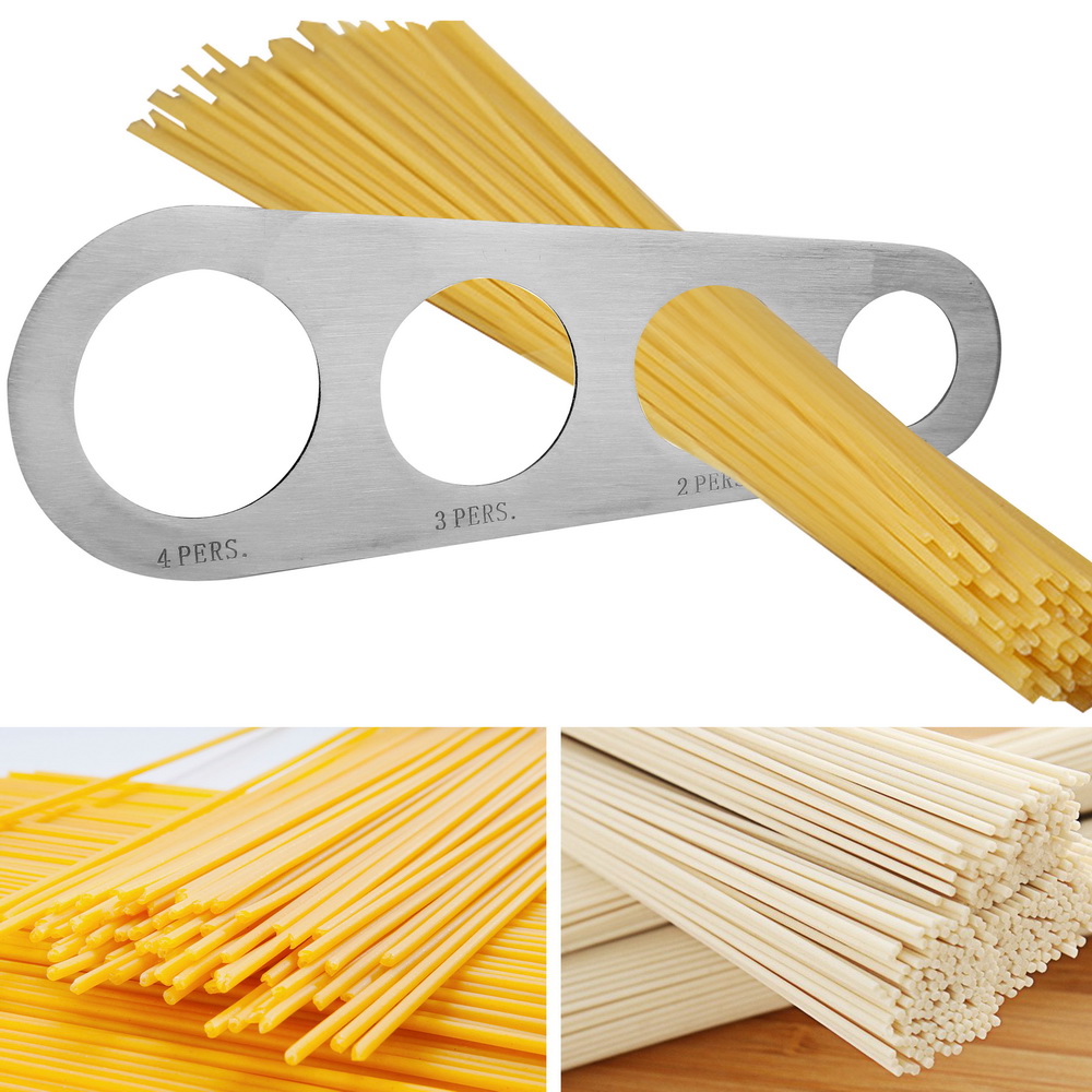 Pasta Measuring Tool - 4 Holes Spaghetti Measurer Stainless Steel