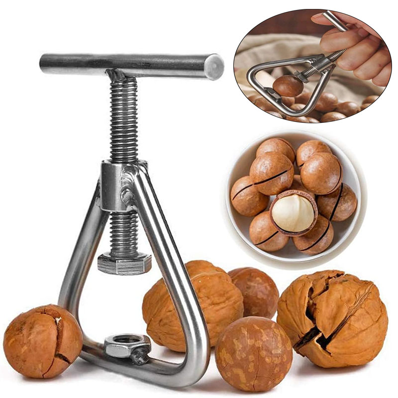 Kitchen Gadgets Machine - Stainless Steel Manual Nut Opener Cracker