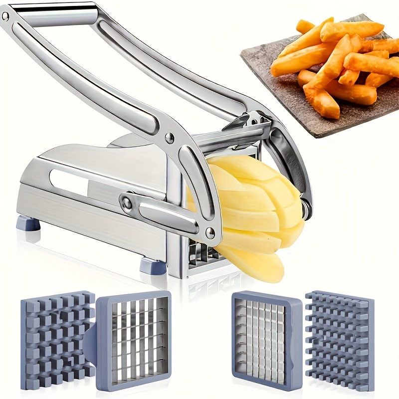 Kitchen Gadgets Machine - Manual Cutter French Fries Slicer Stainless