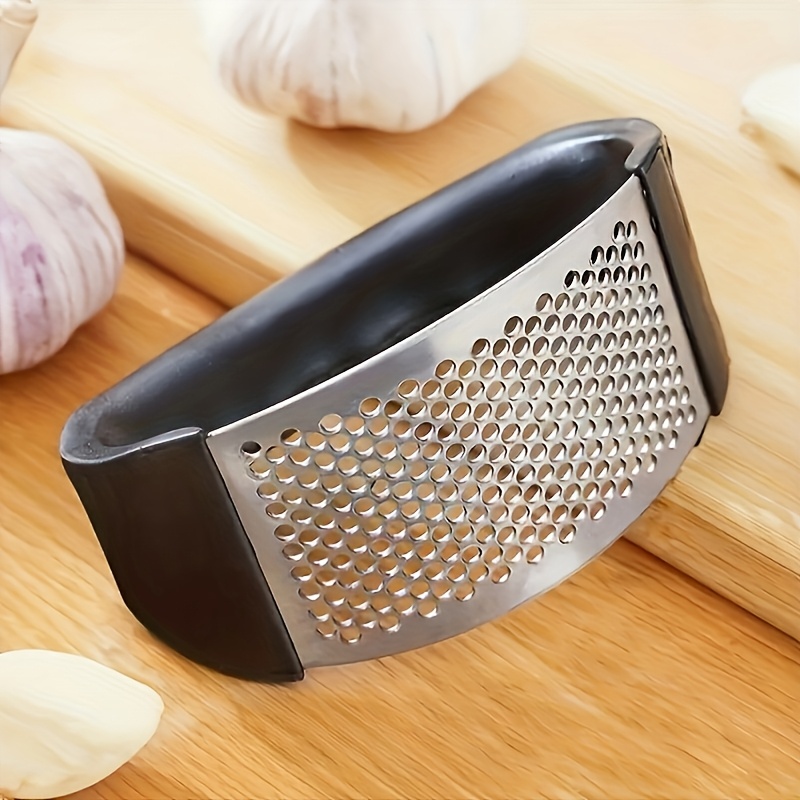 Manual Garlic Press - Ergonomic Garlic Press Manual, Stainless Steel