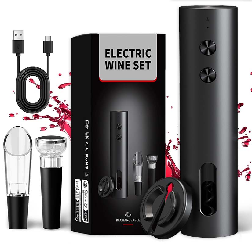 4-in-1 Electric Bottle Wine Op - Electric Can Opener recension och pris