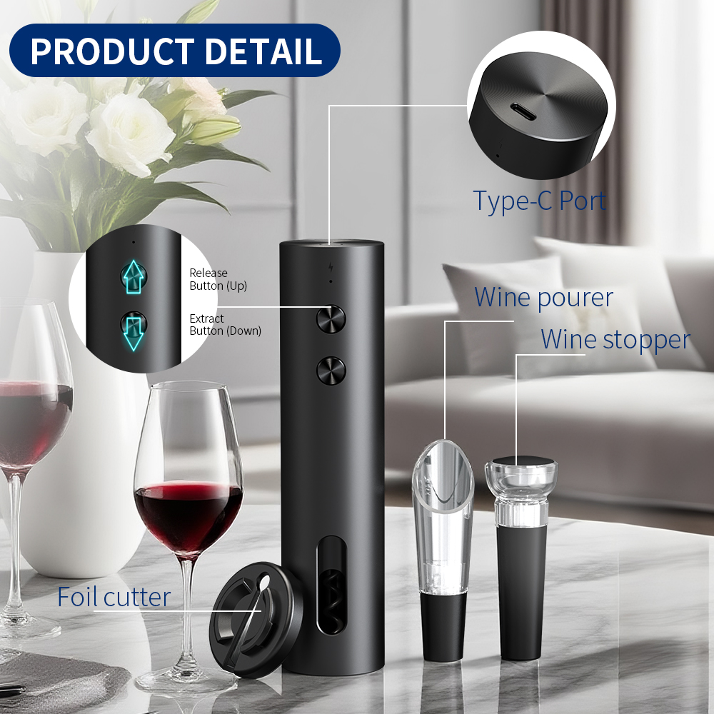 4-in-1 Electric Bottle Wine Op - Electric Can Opener recension och pris