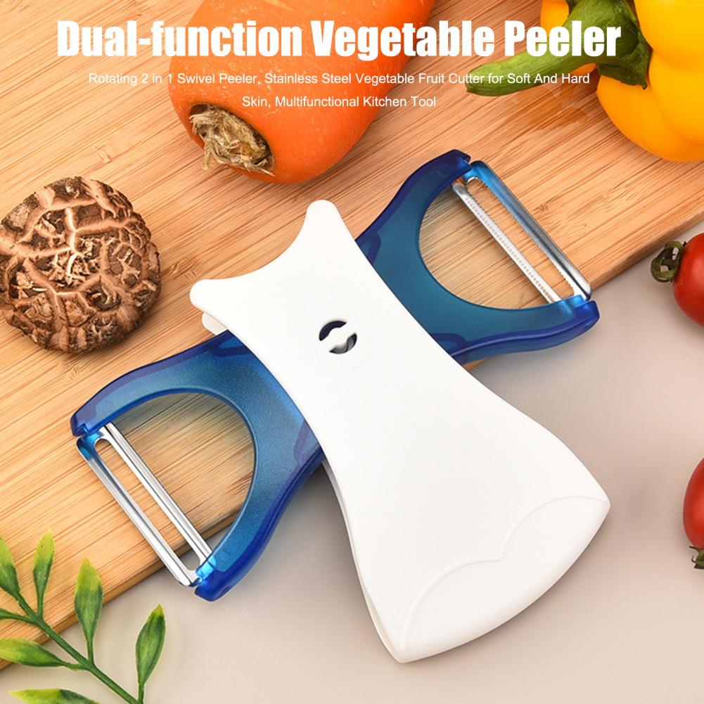 2 In 1 Rotating Swivel Peeler, - Kitchen Gadgets Vegetable Cutter recension och pris