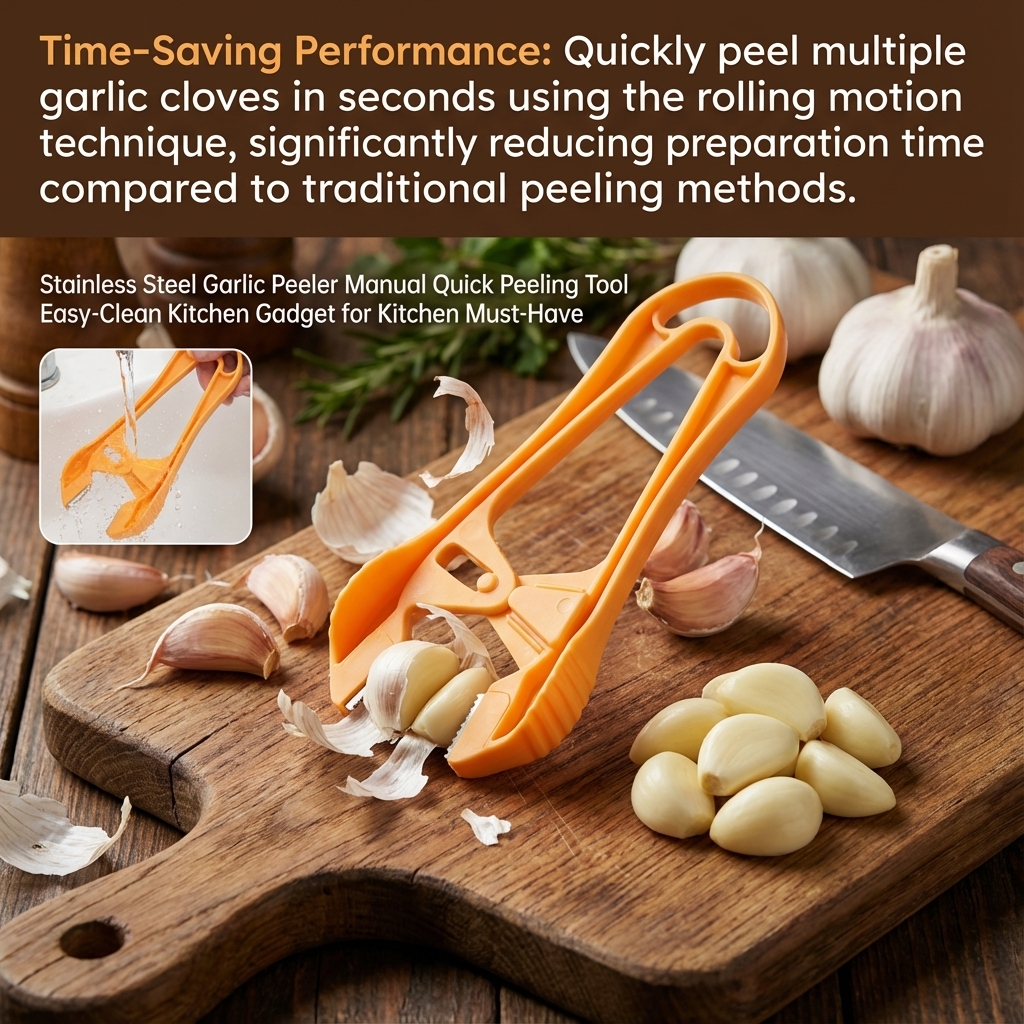 Stainless Steel Garlic Peeler  - Kitchen Gadgets To Have recension och pris
