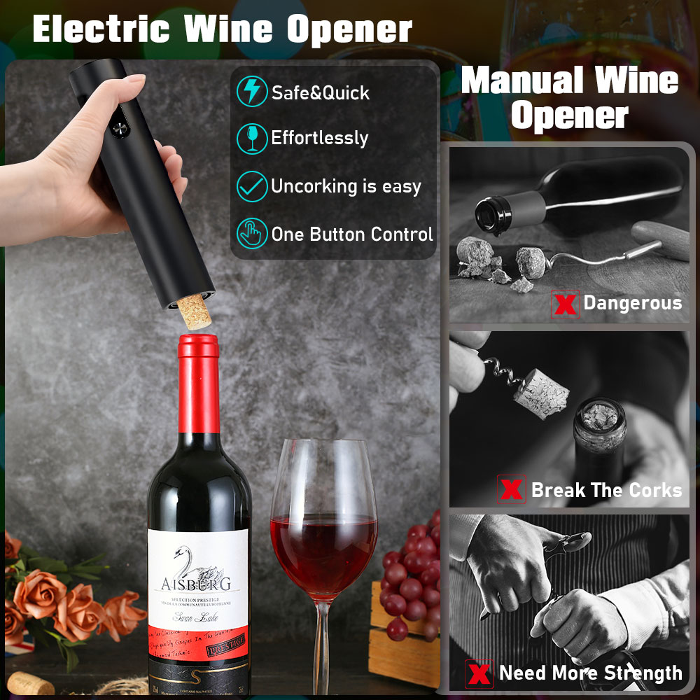 Automatic Wine Opener Set Reus - Electric Can Opener recension och pris