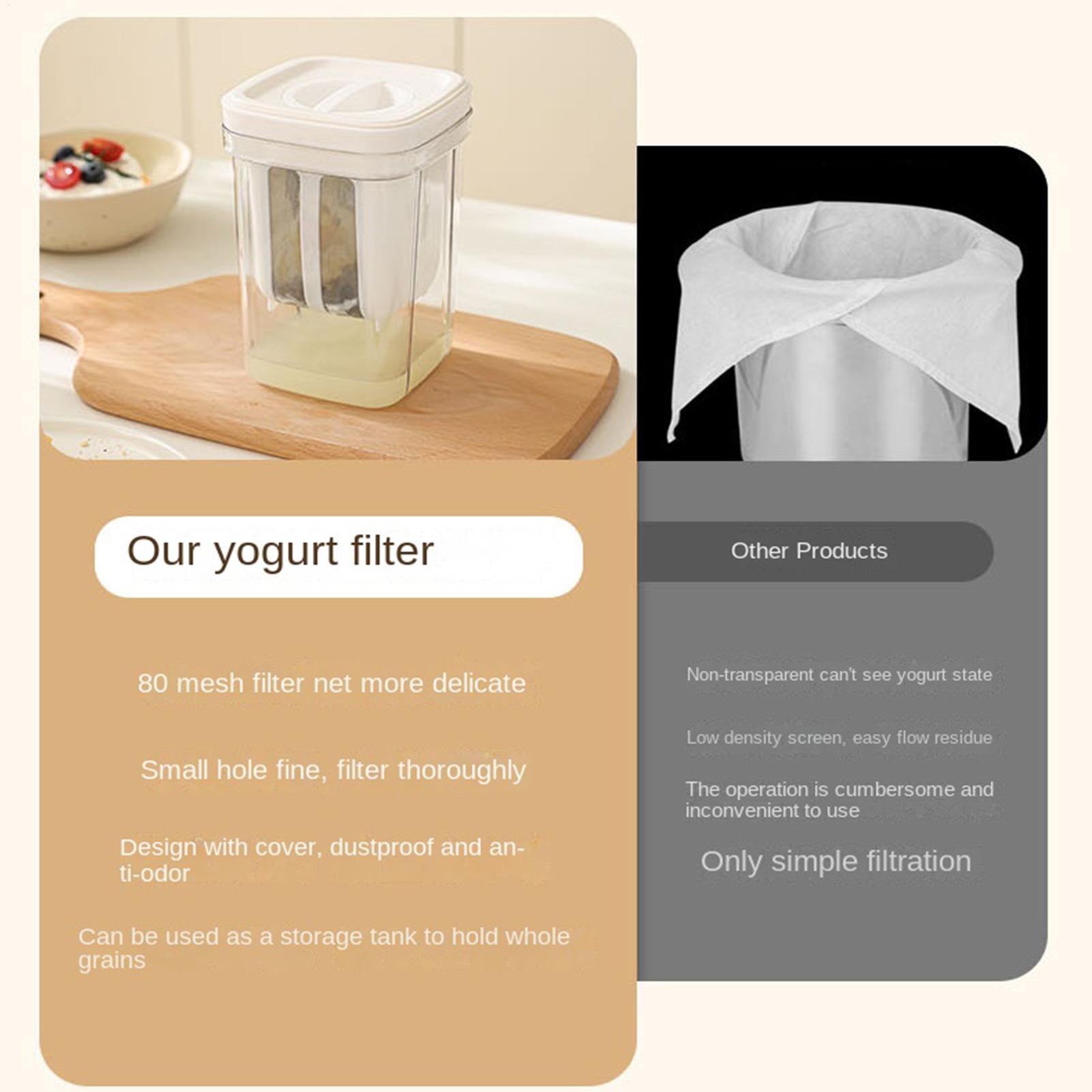 Yogurt Strainer Reusable Fine  - Kitchen Gadgets Rice Filter recension och pris