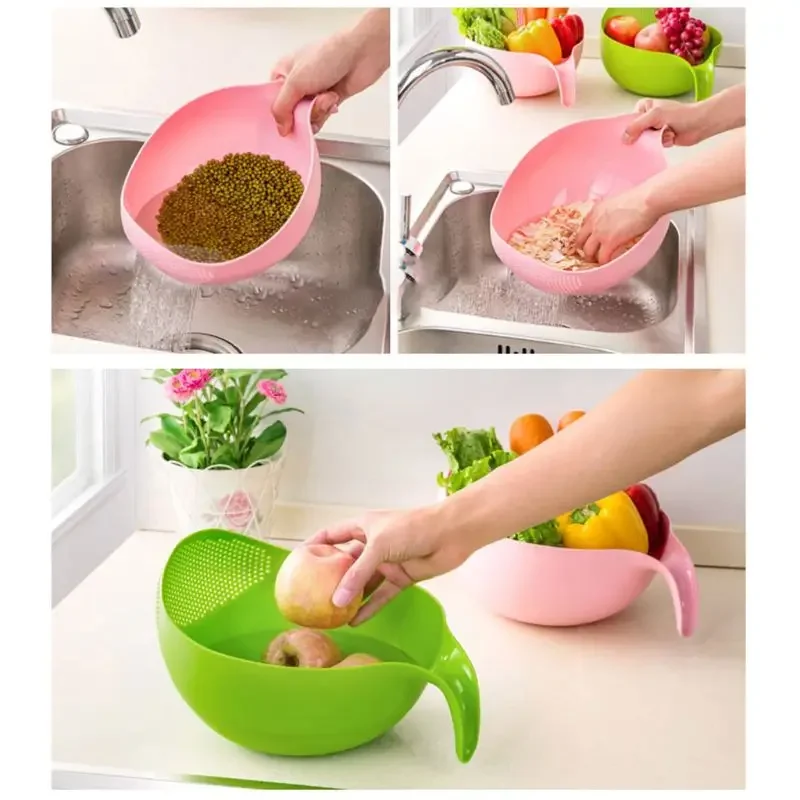 Fruit Vegetable Bowl Drainer C - Kitchen Gadgets Rice Filter recension och pris