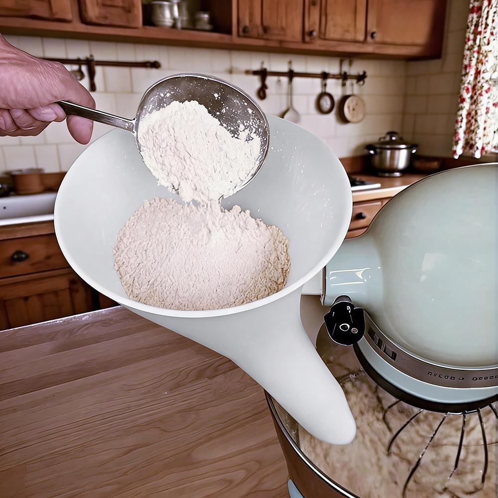 Spill Proof Flour Funnel for 5 - Kitchen Gadgets Machine recension och pris