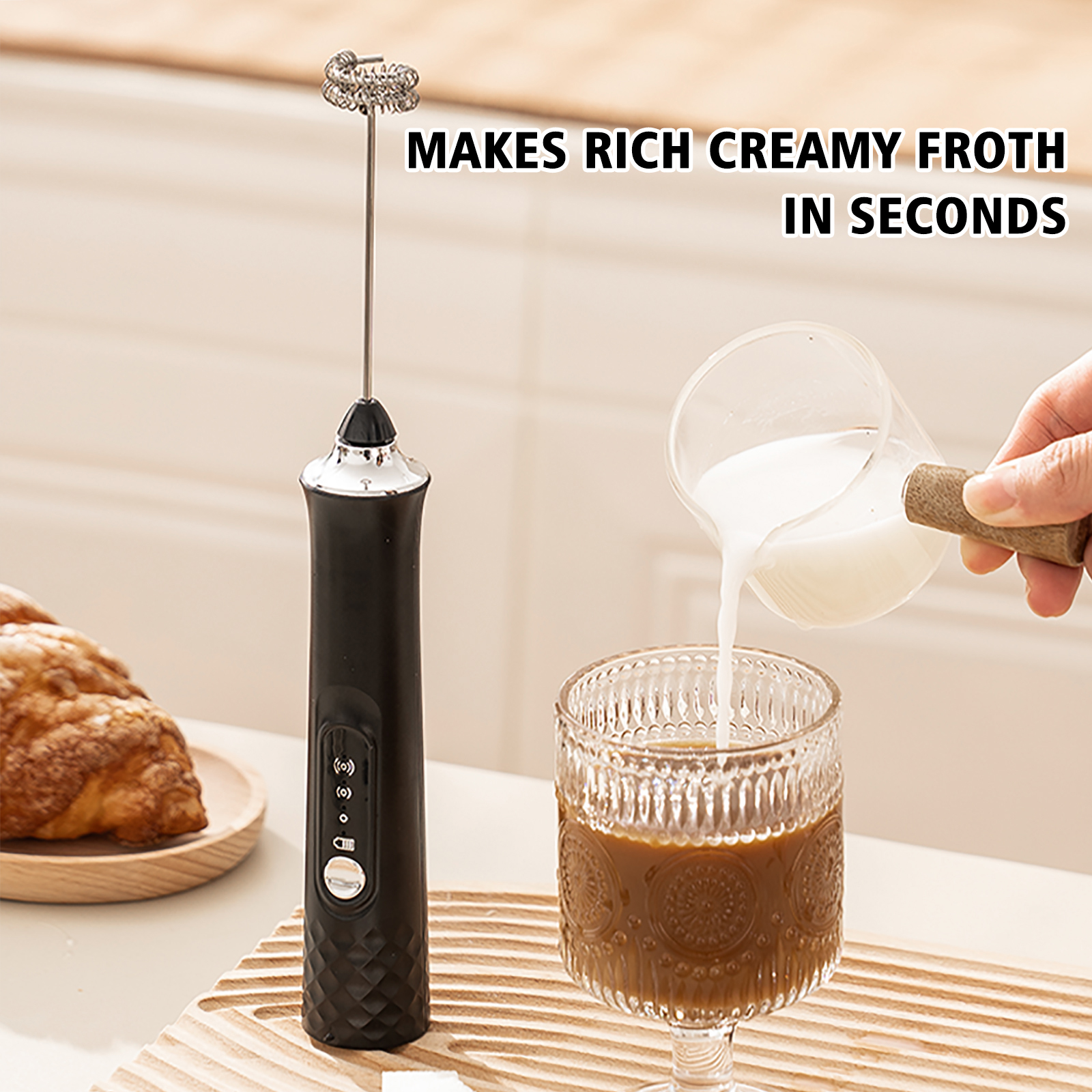 Powerful Electric Milk Frother - Kitchen Gadgets And Appliances recension och pris