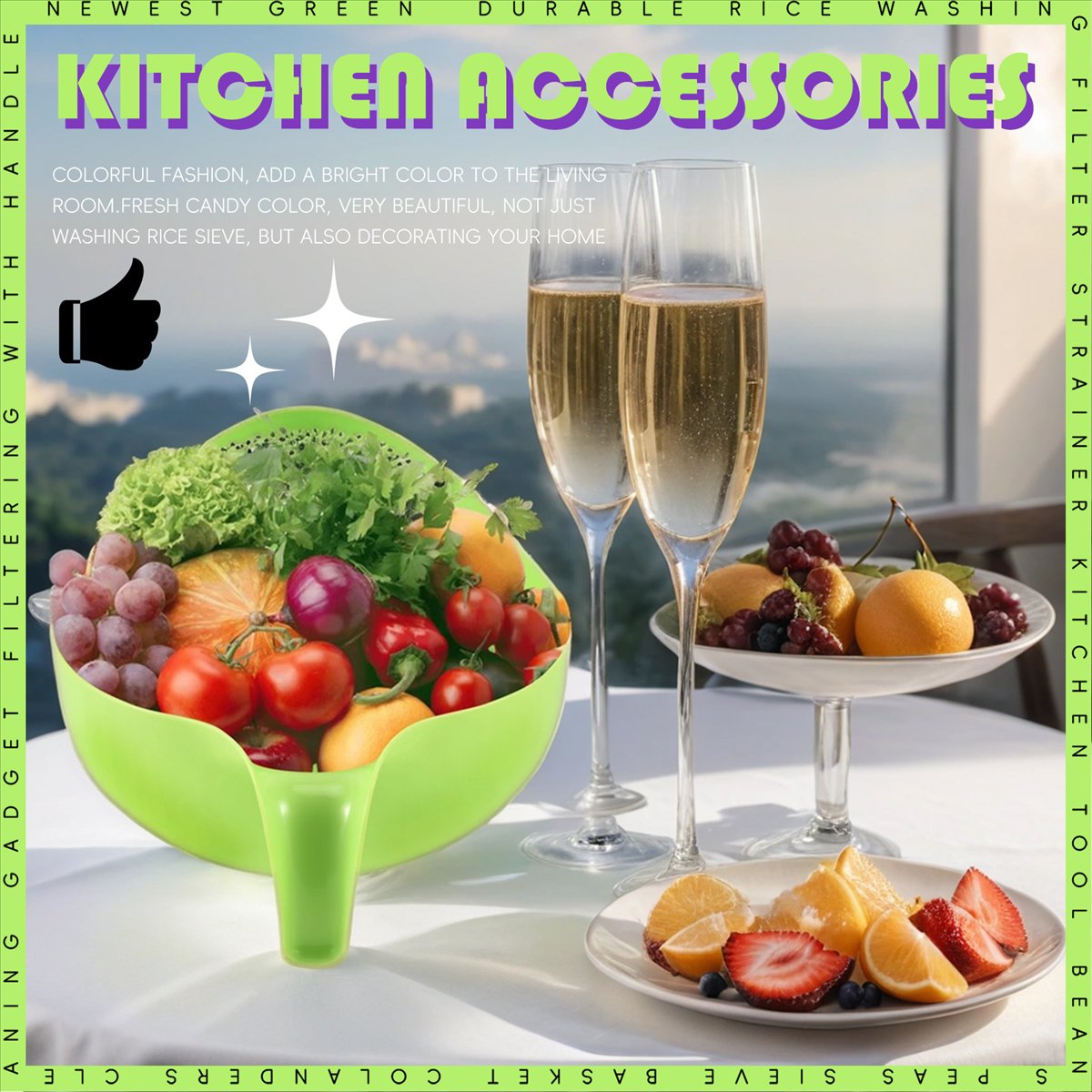 ABZT  Rice Washing Filter Stra - Kitchen Gadgets Rice Filter recension och pris