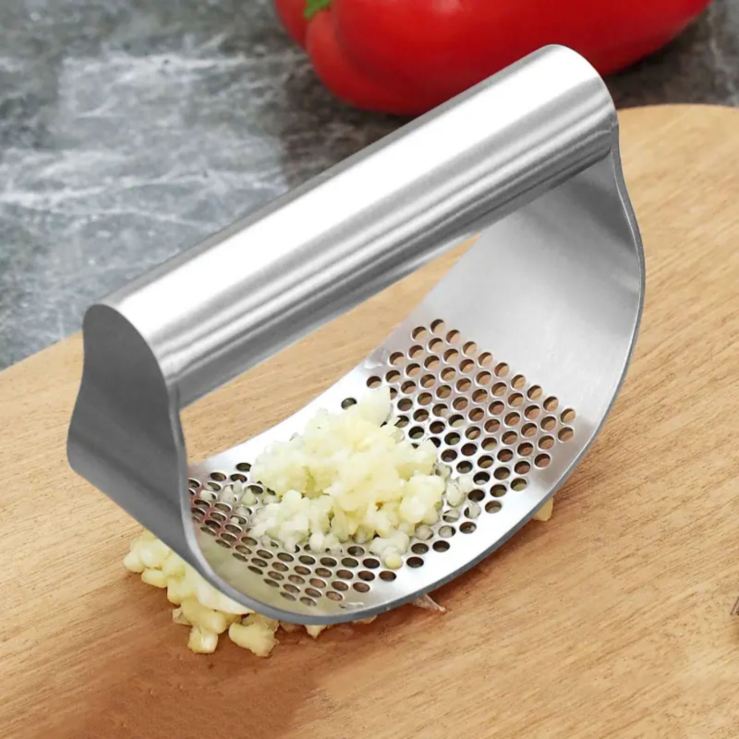 Multifunctional Stainless Stee - Manual Garlic Press recension och pris