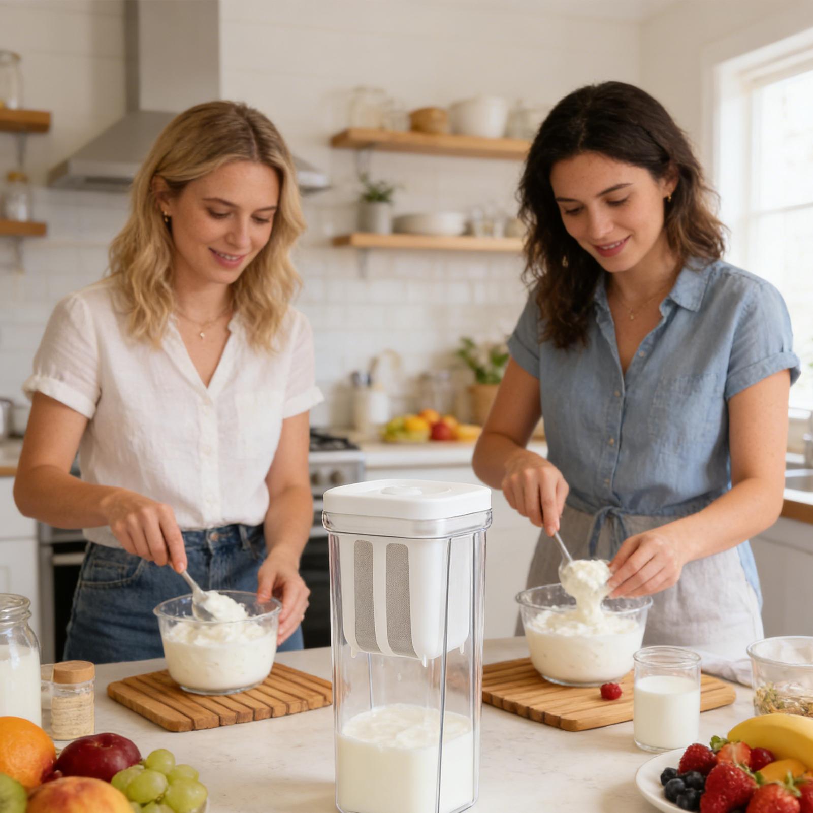 Yogurt Strainer With Lid Food  - Kitchen Gadgets Rice Filter recension och pris