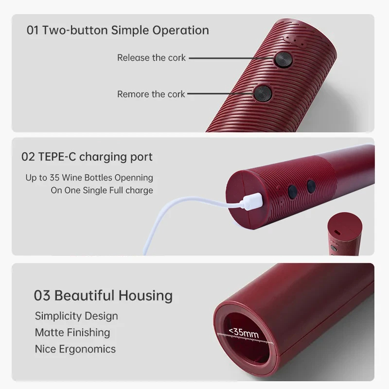 HOMEFISH Electric Wine Bottle  - Electric Can Opener recension och pris