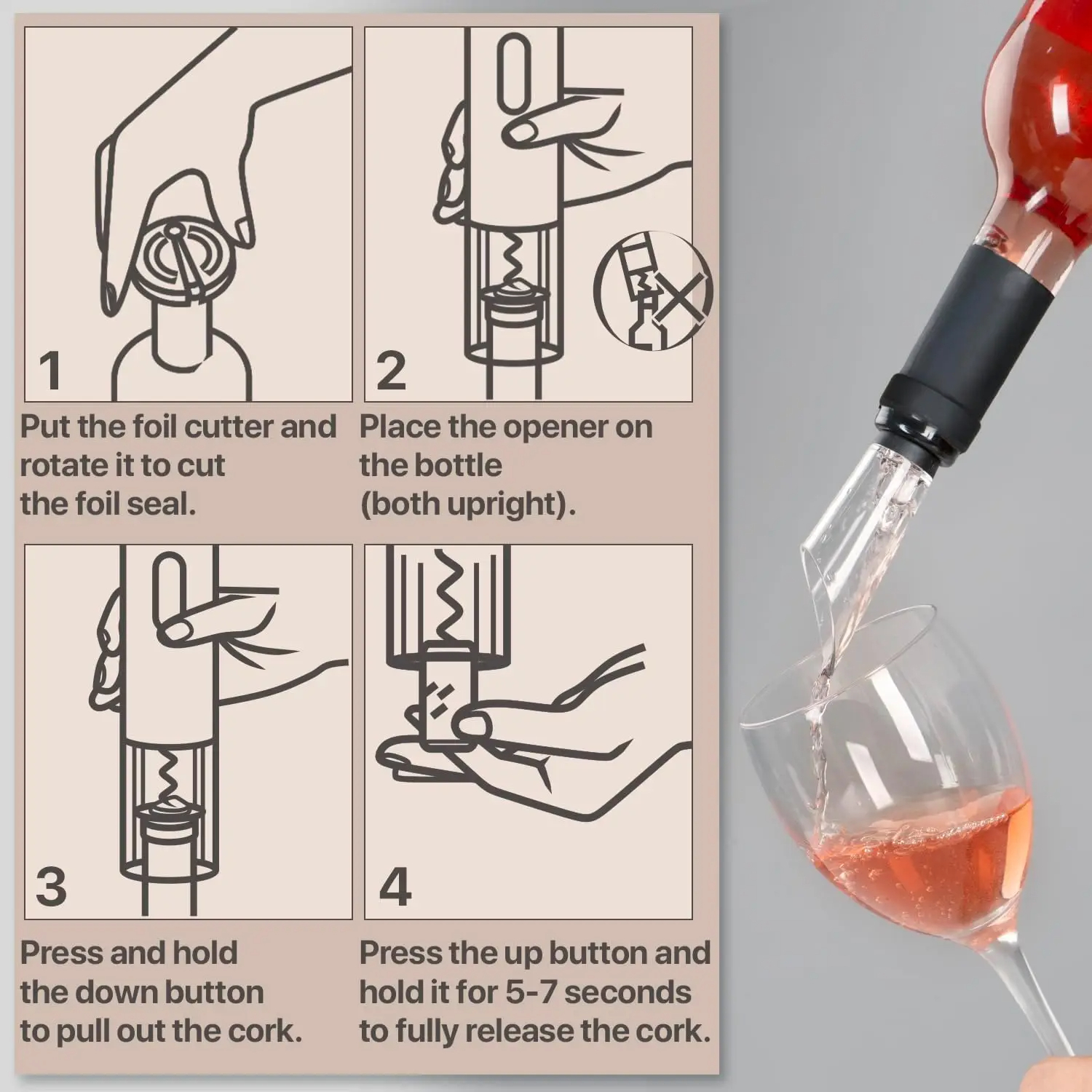 HOMEFISH Electric Wine Bottle  - Electric Can Opener recension och pris