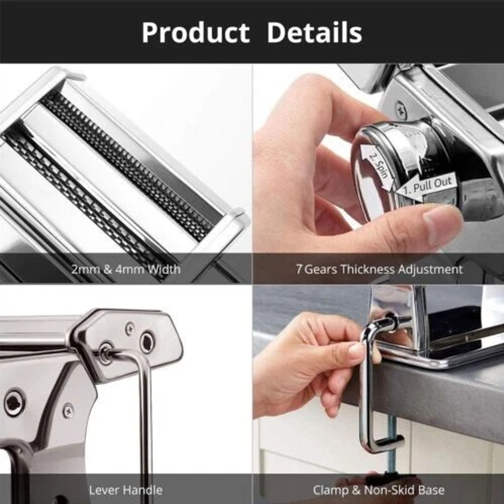Pasta Maker Machine Stainless  - Kitchen Gadgets Smart recension och pris