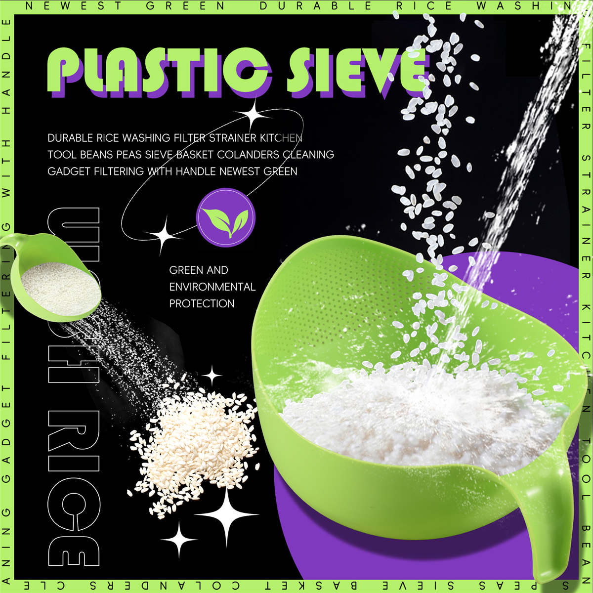 New  Rice Washing Filter Strai - Kitchen Gadgets Rice Filter recension och pris