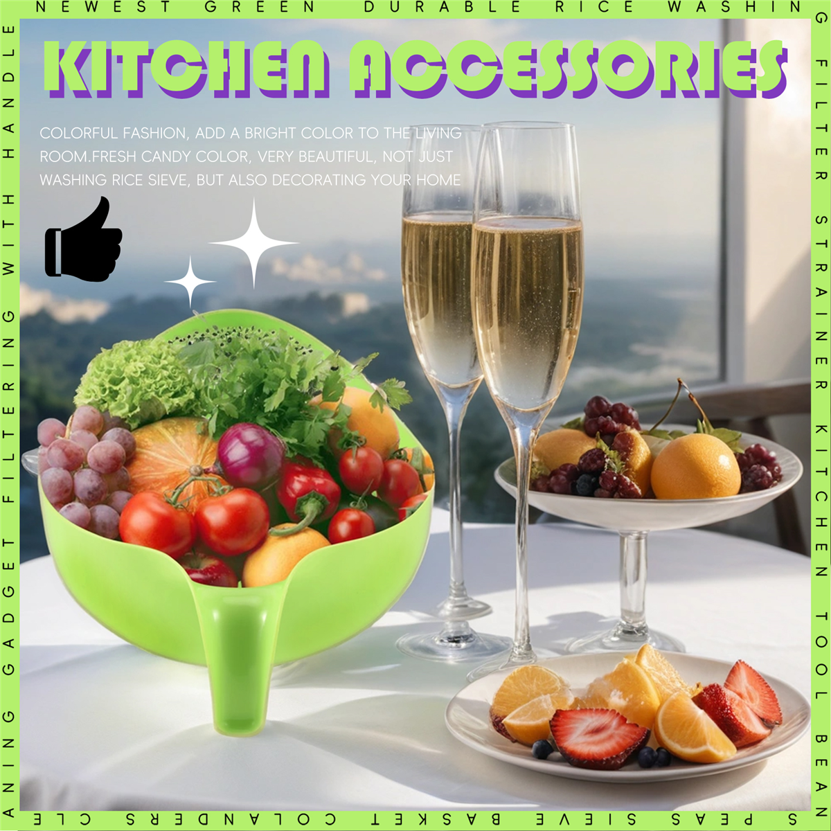 New  Rice Washing Filter Strai - Kitchen Gadgets Rice Filter recension och pris