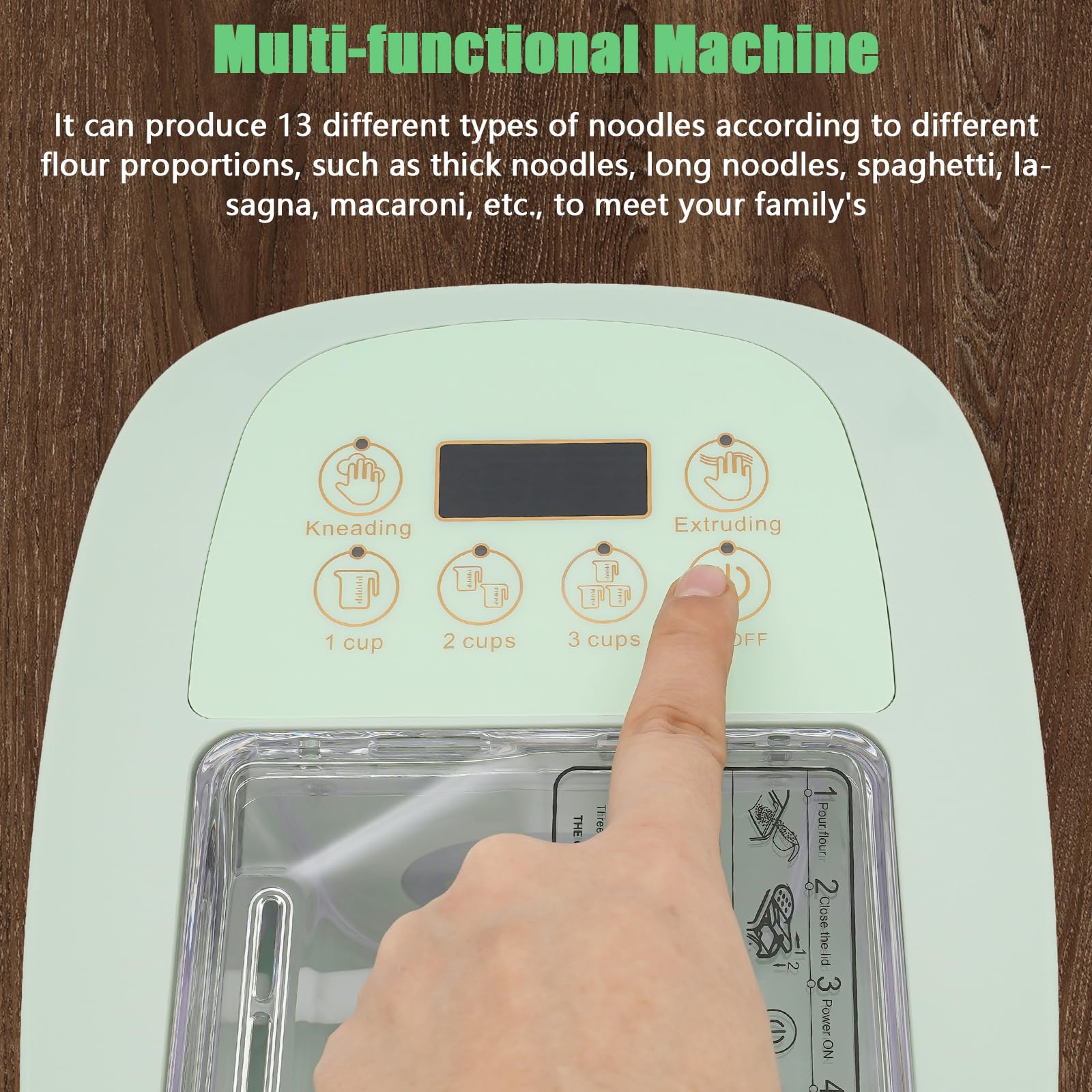 Electric Pasta Noodle Machine, - Pasta Measuring Tool recension och pris
