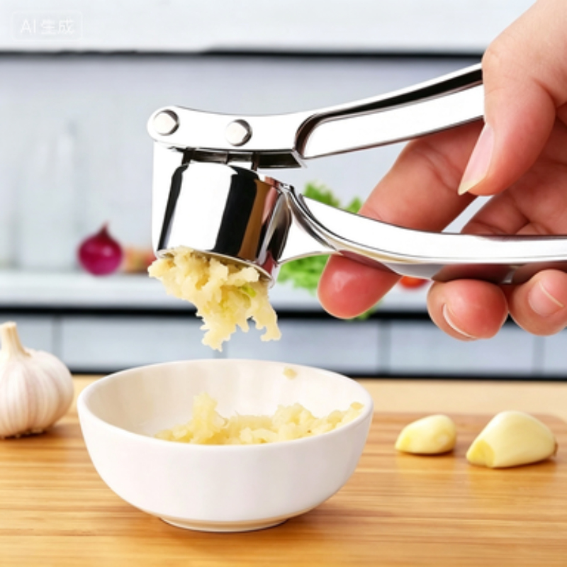 Stainless Steel Garlic Press,  - Manual Garlic Press recension och pris