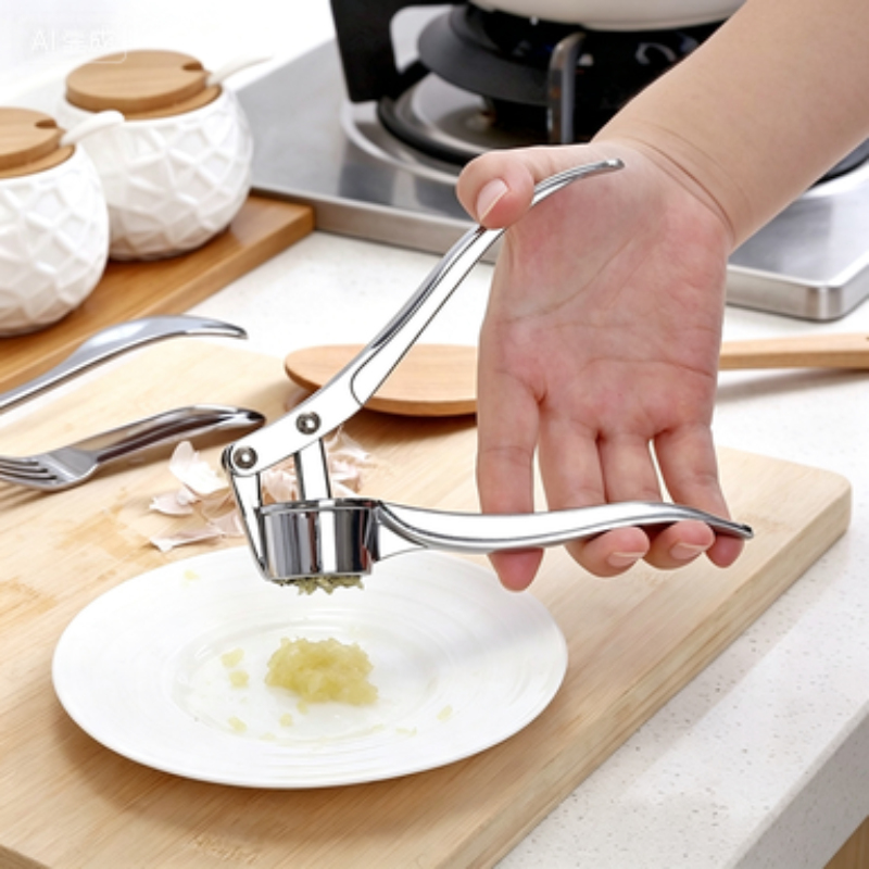 Stainless Steel Garlic Press,  - Manual Garlic Press recension och pris
