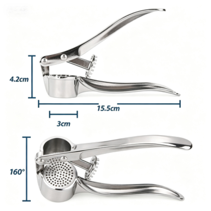 Stainless Steel Garlic Press,  - Manual Garlic Press recension och pris