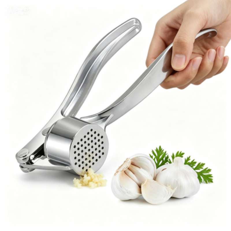 Stainless Steel Garlic Press,  - Manual Garlic Press recension och pris