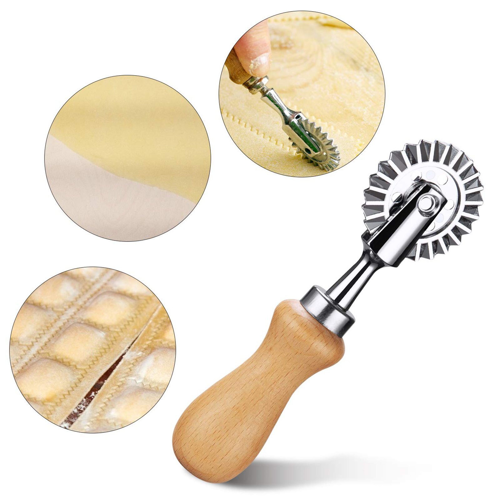 Fusiontec Pastry Wheel Cutter  - Pasta Measuring Tool recension och pris
