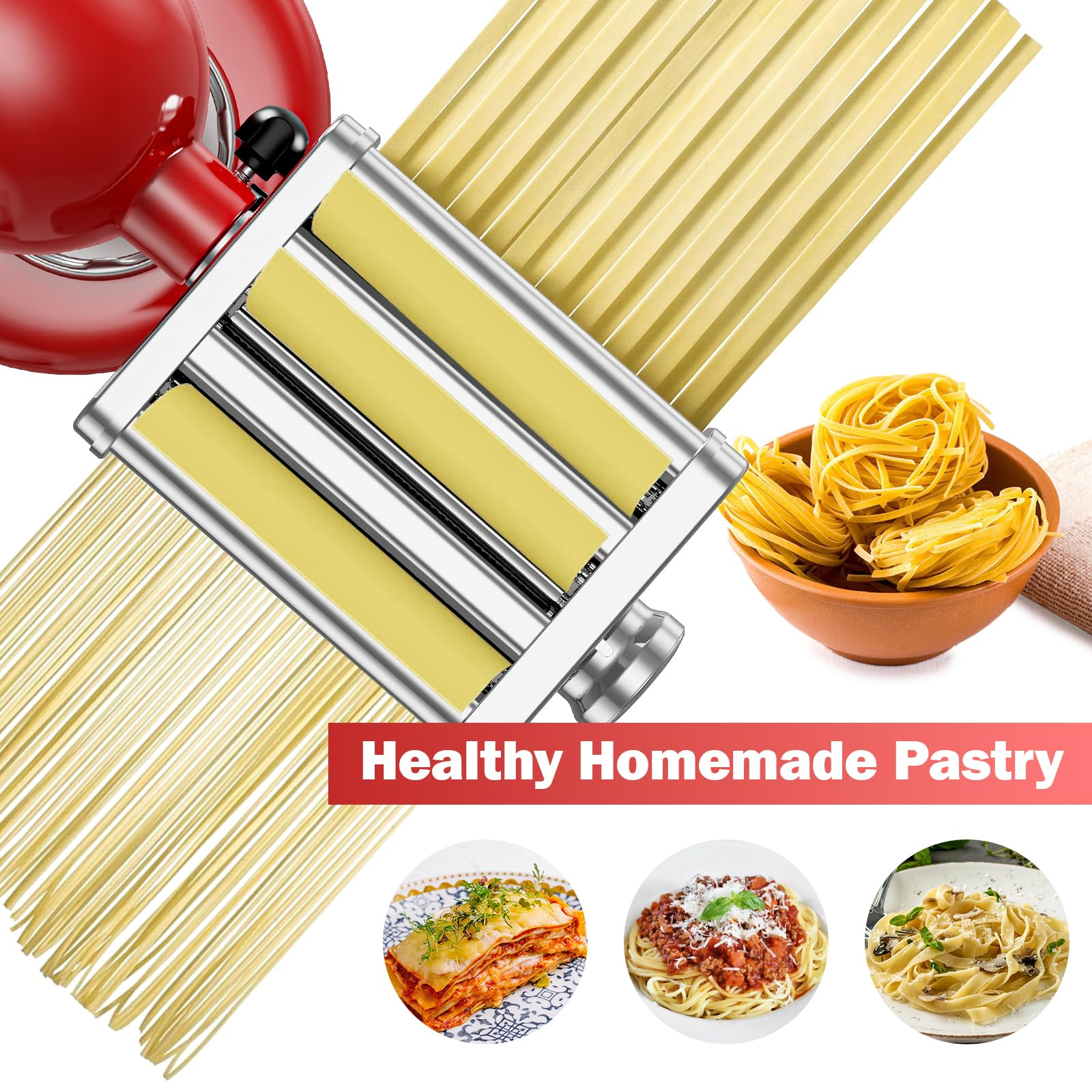 Gvode 3 in 1 Pasta Attachment  - Kitchen Gadgets Machine recension och pris