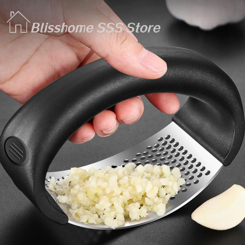【S】Stainless Steel Garlic Pres - Manual Garlic Press recension och pris