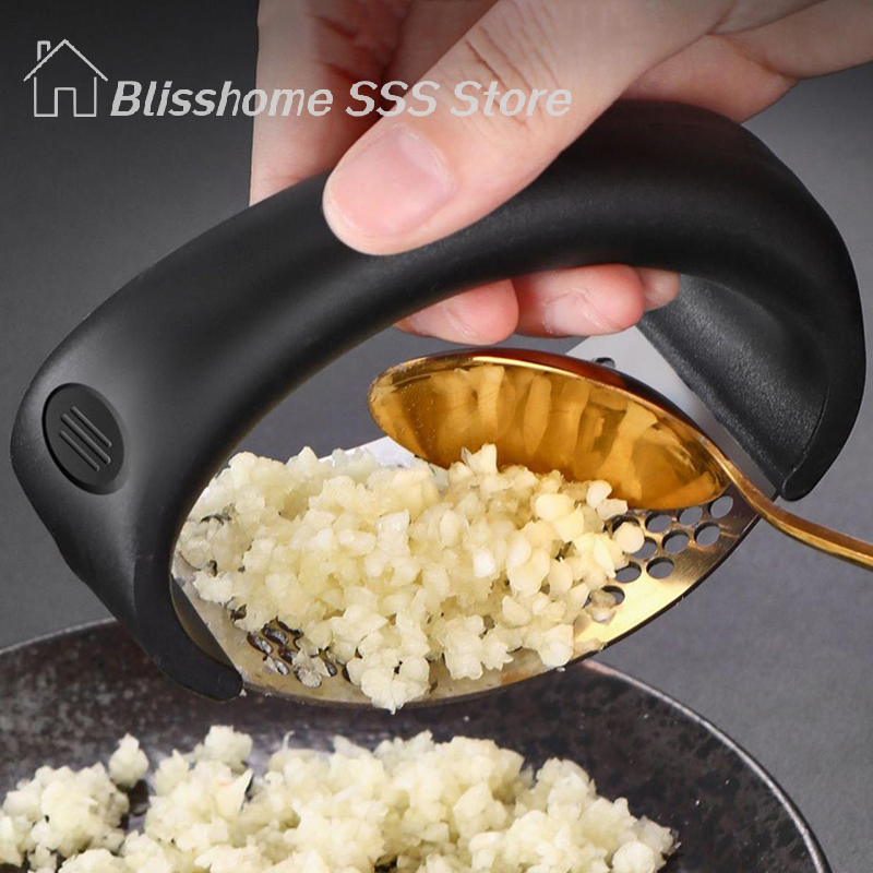 【S】Stainless Steel Garlic Pres - Manual Garlic Press recension och pris