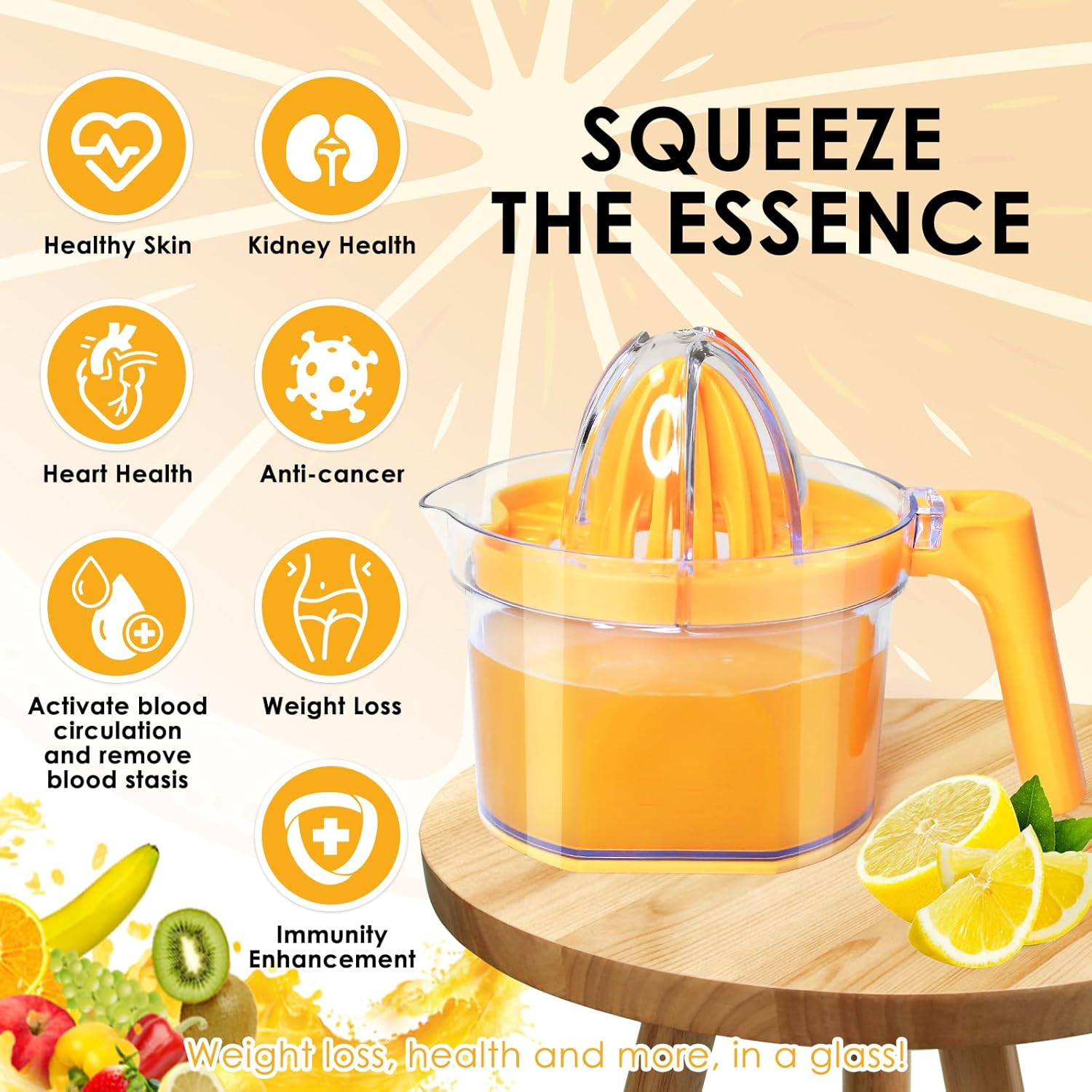 4-in-1 Manual Citrus Juicer, 1 - Citrus Lemon Squeezer recension och pris
