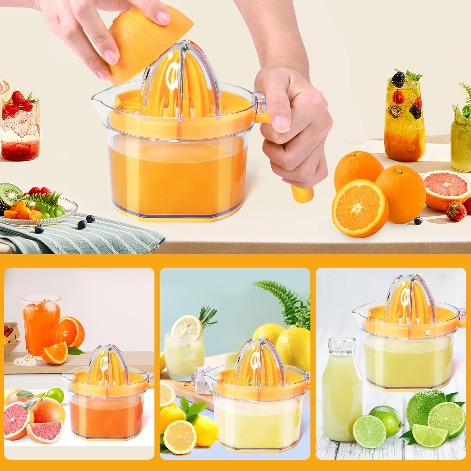 4-in-1 Manual Citrus Juicer, 1 - Citrus Lemon Squeezer recension och pris