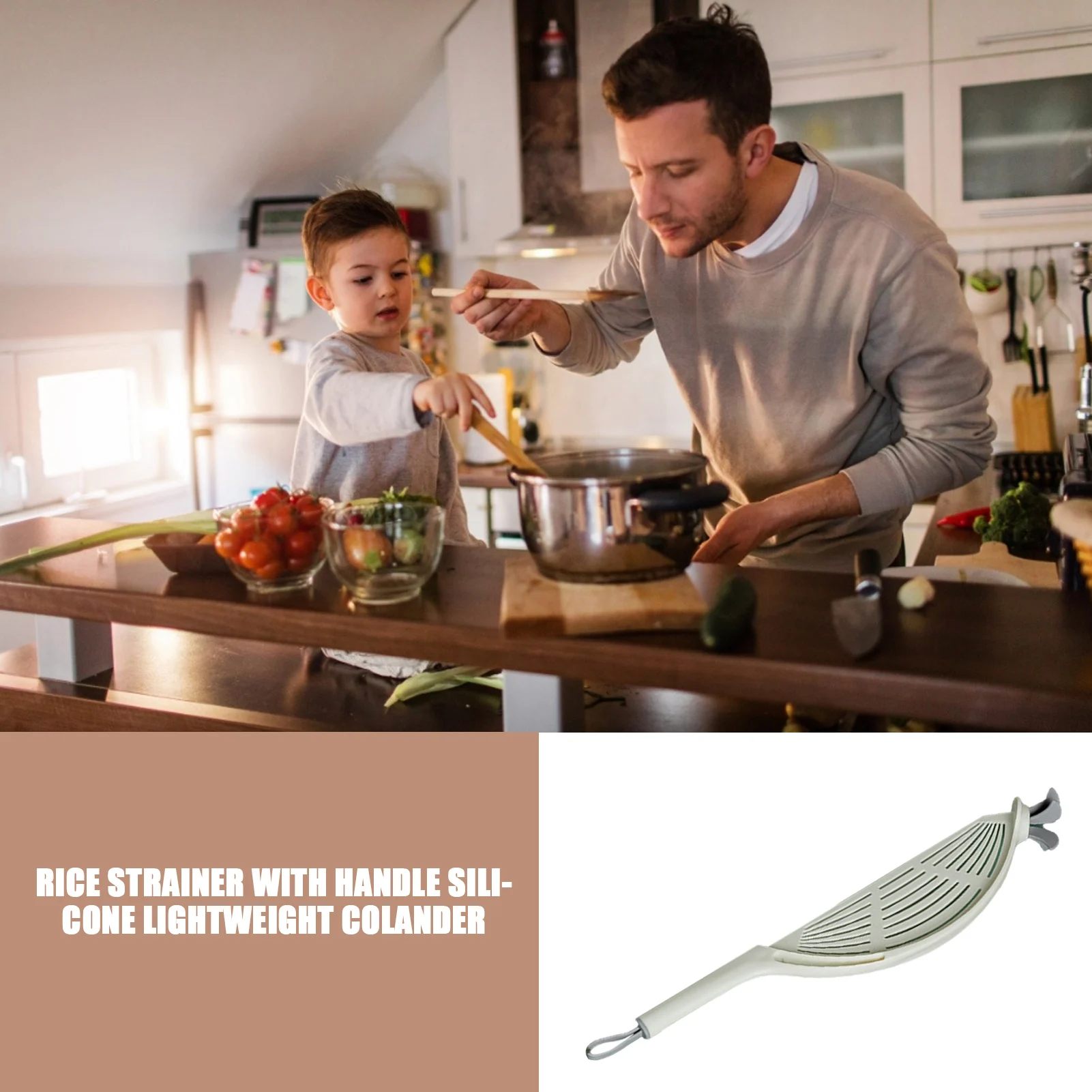 New Pot Strainer Plastic Cresc - Kitchen Gadgets Rice Filter recension och pris