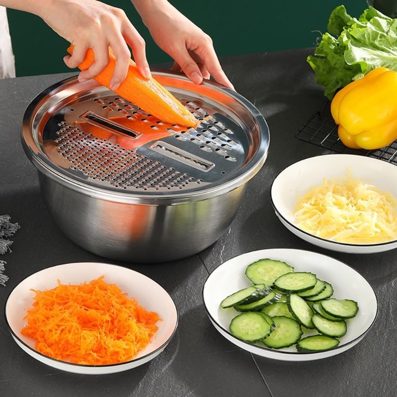 3 in 1 Multifunctional Stainle - Kitchen Gadgets Vegetable Cutter recension och pris